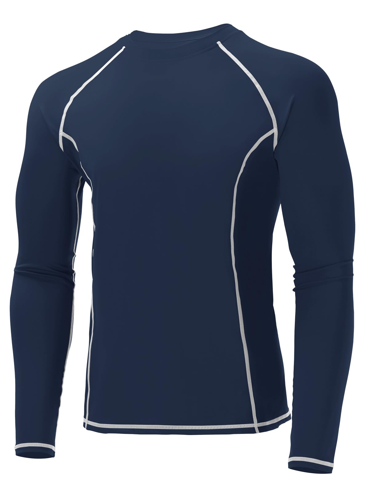 Yousify Mens Compression Shirts Long Sleeve Athletic Workout Shirt Sports Running T-Shirt Base Layer Active Undershirt Tops