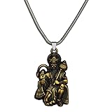 Shiv Jagdamba God Hanuman Pendant for Men & Women Lord Bajrang Bali Locket for Good Health & Wealth 22 inch Snake Chain, Free Size, Metal, No Gemstone