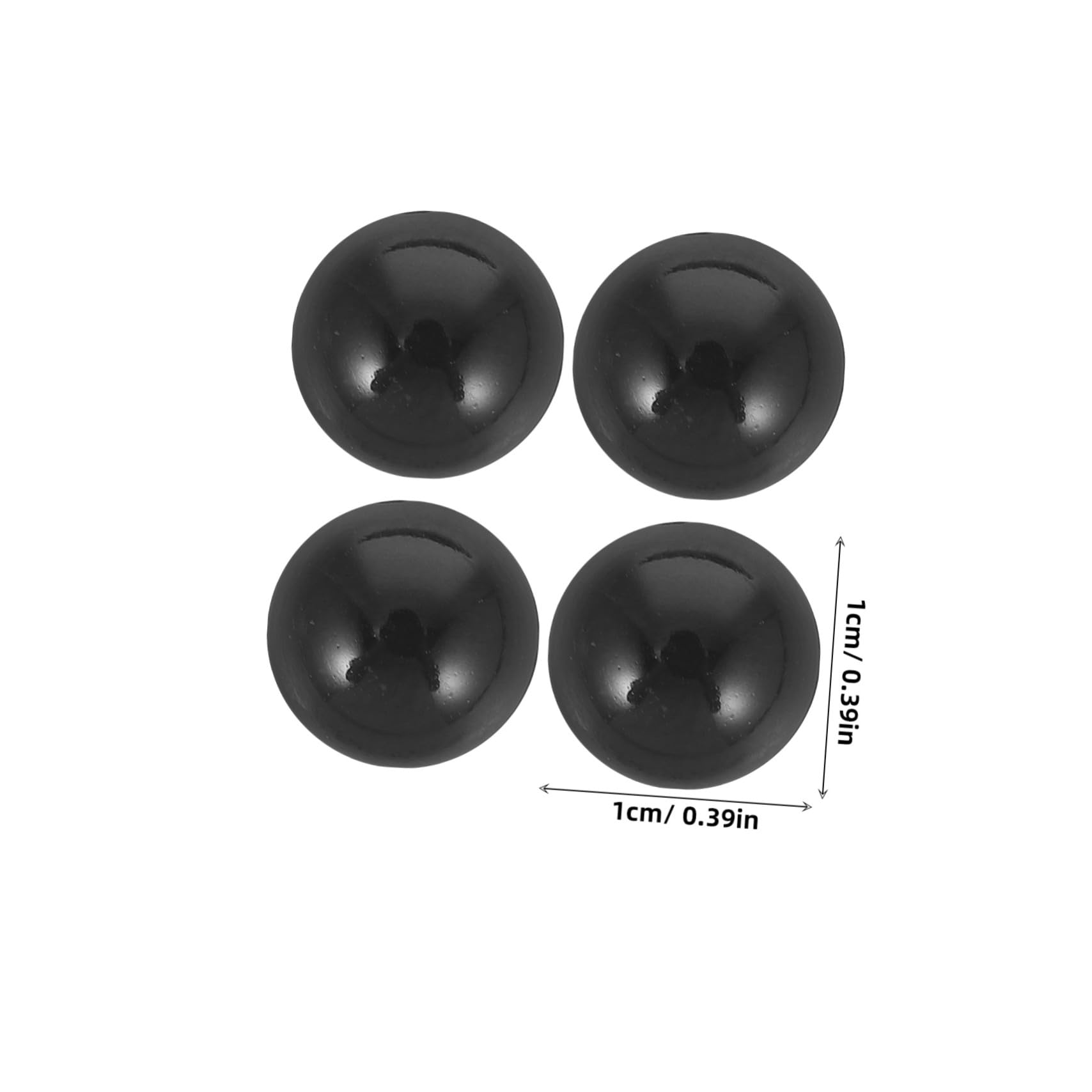 2000 Piezas Ojos de Muñeca Negros de Plástico con Base Plana Ojos de Seguridad para Manualidades DIY para Amigurumis Peluches y Animales de Tela