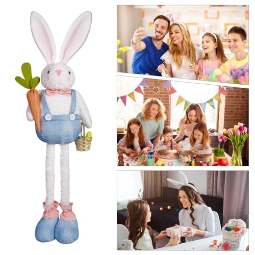 Lapin de Pâques debout décoration d'affichage maison et intérieur - 4