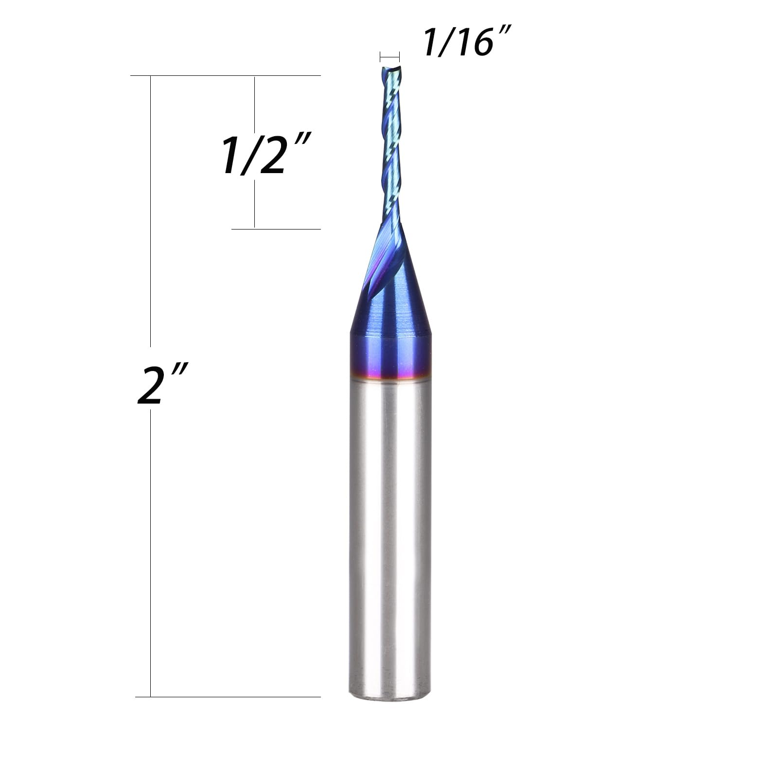 Spiral CNC Router Bits with Up Cut 1/16 inch Cutting, 1/4 inch Shank CNC Bits Solid Carbide End Mill for Wood Cut, 3D Carving Size : 1/16