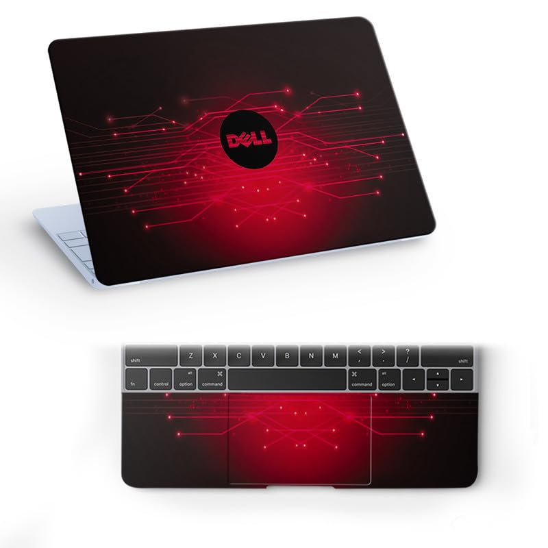 Galaxsia DL239 Top+Wrist Pad Vinyl Laptop Skin/Sticker/Cover for 14 Inches Laptops Laminated-Removable-HD Quality Compatible for Dell (13.8x9.6 Inches)