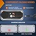 Nilight 2PCS 42LED Green Wireless Magnetic Strobe Lights Portable Warning Hazard Light Surface Mount Waterproof 5 Patterns for 12V 24V Cars Trucks Van Off Road Vehicles ATV