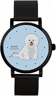 Bichon Frise Dog Watch 38mm Cassa 3atm Movimento al quarzo progettato su misura resistente all'acqua Lusso alla moda