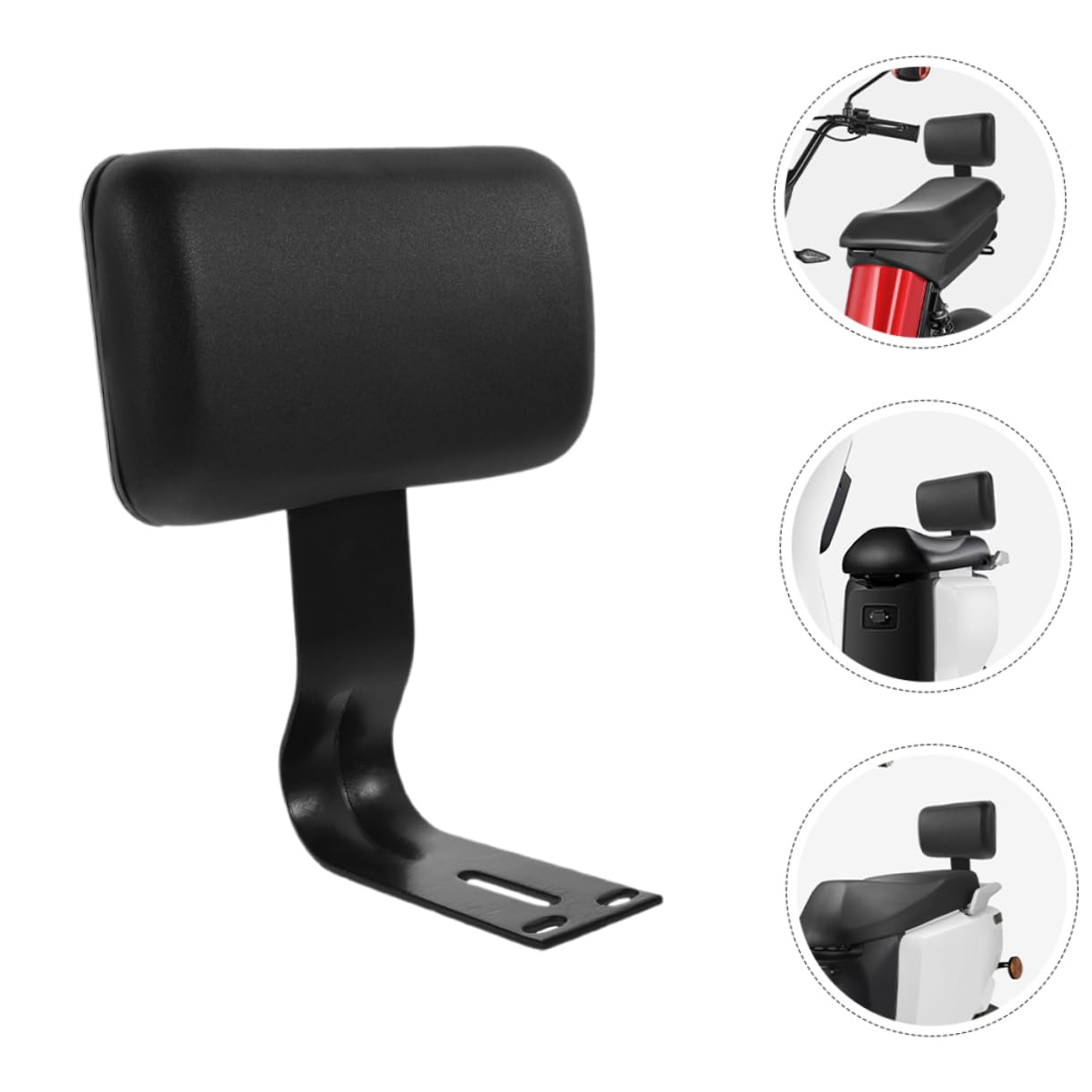 Coussin de Dossier Vélo Électrique Noir, Support Confortable, Acier | Mousse Sponge, Plastique et Acier, Entretien Facile, Design Ergonomique, Pièce de Rechange pour Siège Arrière
