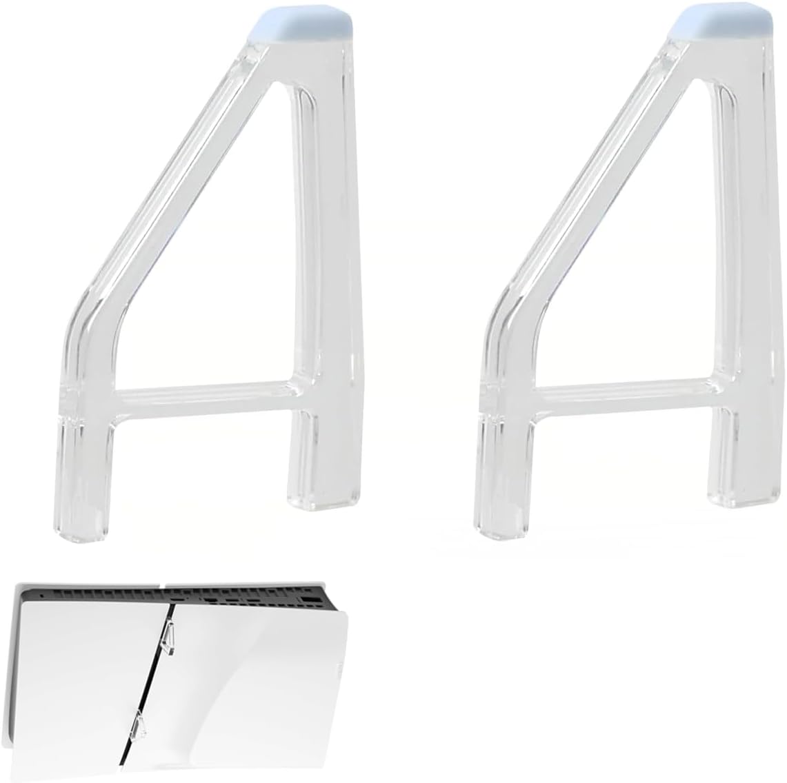 Stand for Ps5 Slim, Simple Cooling Feet, Horizontal Placement Bracket Holder Console Flat Base Stand, Compatible with Sony PlayStation 5 Slim Disc Edition-A (4Pcs)