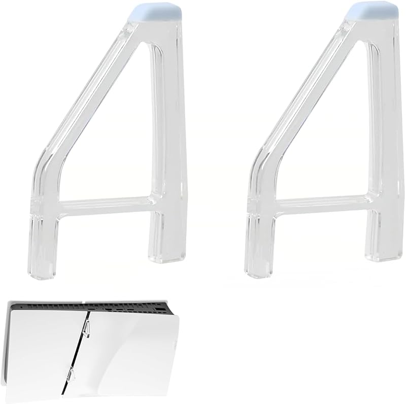 Stand for Ps5 Slim, Simple Cooling Feet, Horizontal Placement Bracket Holder Console Flat Base Stand, Compatible with Sony PlayStation 5 Slim Disc Edition-A (2Pcs)