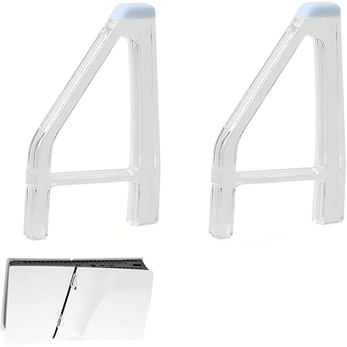 Stand for Ps5 Slim, Simple Cooling Feet, Horizontal Placement Bracket Holder Console Flat Base Stand, Compatible with Sony PlayStation 5 Slim Disc Edition-A (2Pcs)