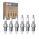 6 pc Champion 412 RC12LYC Copper Plus Spark Plugs