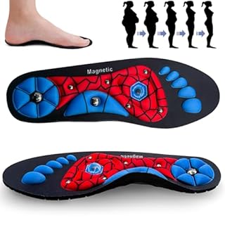 L&W Luck Solette Magnetiche, Piatto Solette Per Scarpe su Tutta la Cuscinetto per Supporto Arco Plantare Soletta per la Fascite Plantare (S)