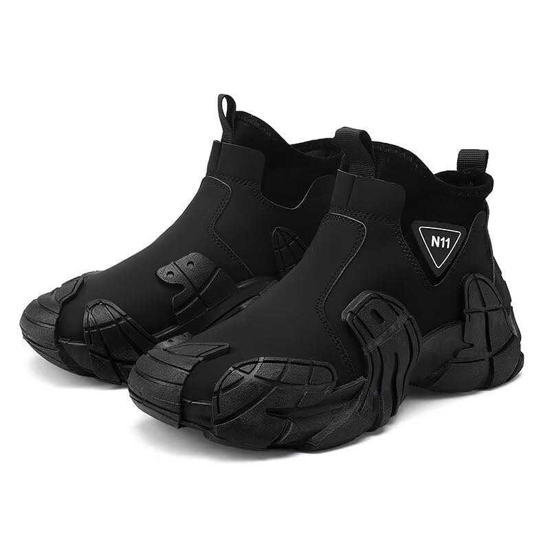 Men's High Top Running Shoes Lightweight Slip On Walking Shoes Workout Shoes for Men Fashion Sneakers3