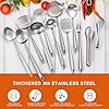 Stainless Steel Kitchen Utensils Set 18 10 Stainless Steel Cooking Utensils Set - 12 PCS Large Metal Cooking Utensil Tools Set #5