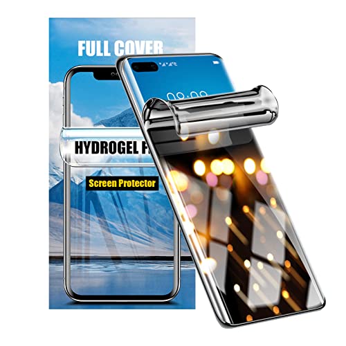 LOOKSEVEN 2 Pack Privacy Hydrogel Film For Samsung Galaxy S23 Ultra Clear Soft TPU Screen Protector High Sensitivity Protective Film (Not Tempered Film)