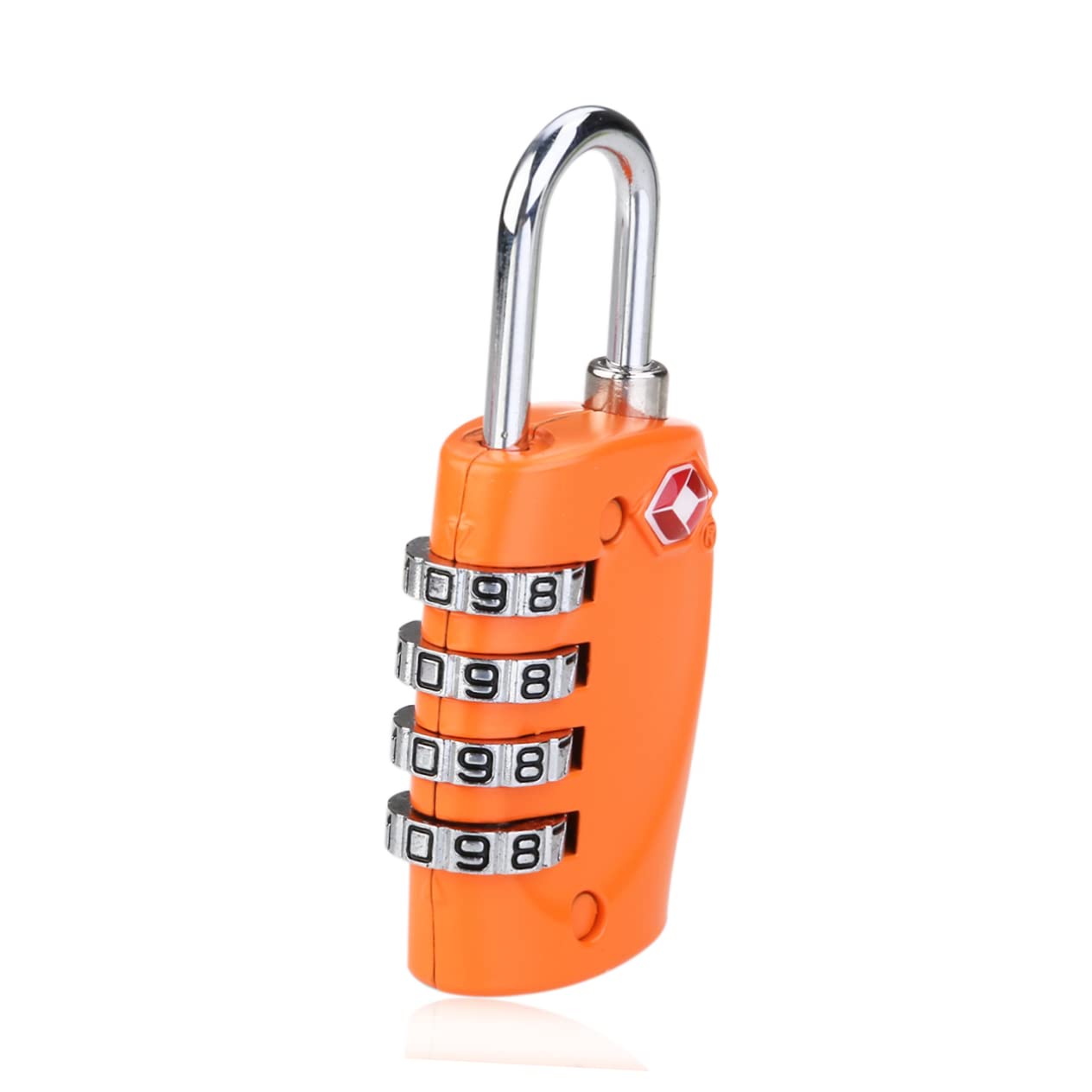 Hemobllo 3 Pezzi Lucchetti A Combinazione Per Valigie 330 4 Lucchetto Con Password Per Bagagli in Lega Di Zinco Plastica Dura Arancione