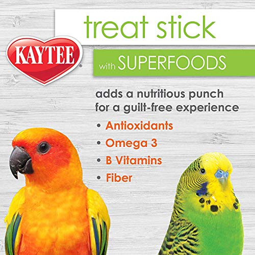 Kaytee 6 Pack Of Birid Treat Sticks With Superfoods, Small To Medium, With Spinach And Kale #TOP3