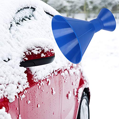 Ciao Life Ice Scraper Magic Funnel Round Windshield Ice Scrapers, Magic Car Cone-Shaped Snow Removal Tool - Thumbnail 3