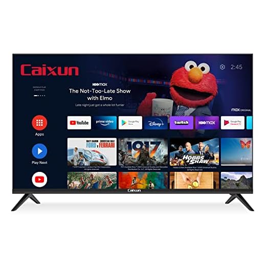 Caixun 32 Pouces Téléviseur LED HD Smart TV, Bezelless, Android TV 9.0 Con Commande Vocale, Wi-FI, Bluetooth, Modèle EC32V1HA (2022)