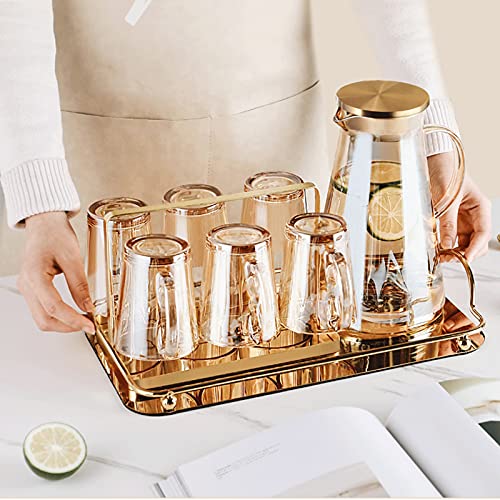Set de 6 vasos de vidrio TOMYEUS para whisky 10 oz miniatura 3