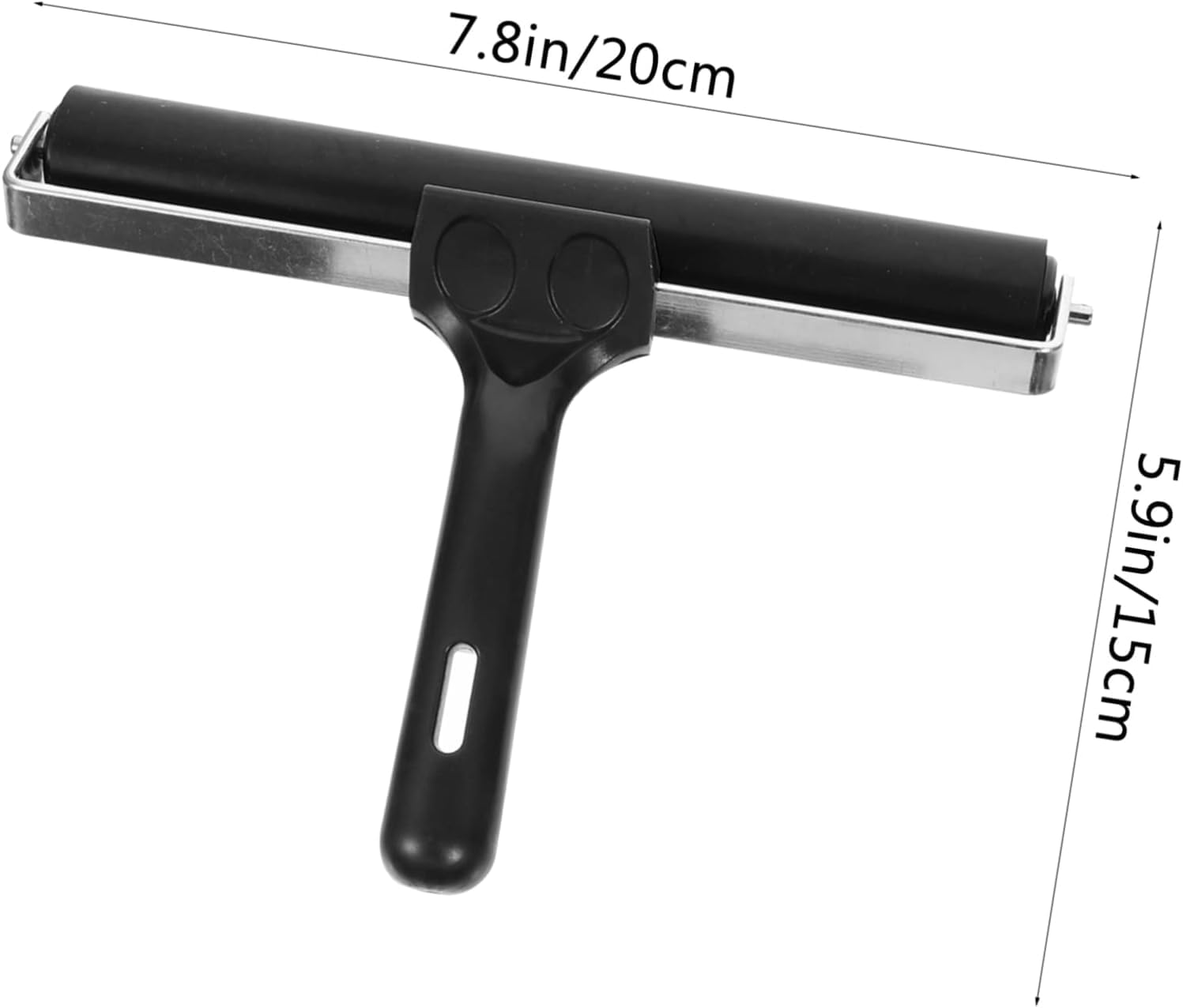 4pcs Roller Cm+ Brayers Rubber Brush Wallpaper Er Stamping Paint Painting Brayer Application Ers Crafts Tool DIY Hard Printing Gluing Professional Art Black for Construction Brushes(Black,25X
