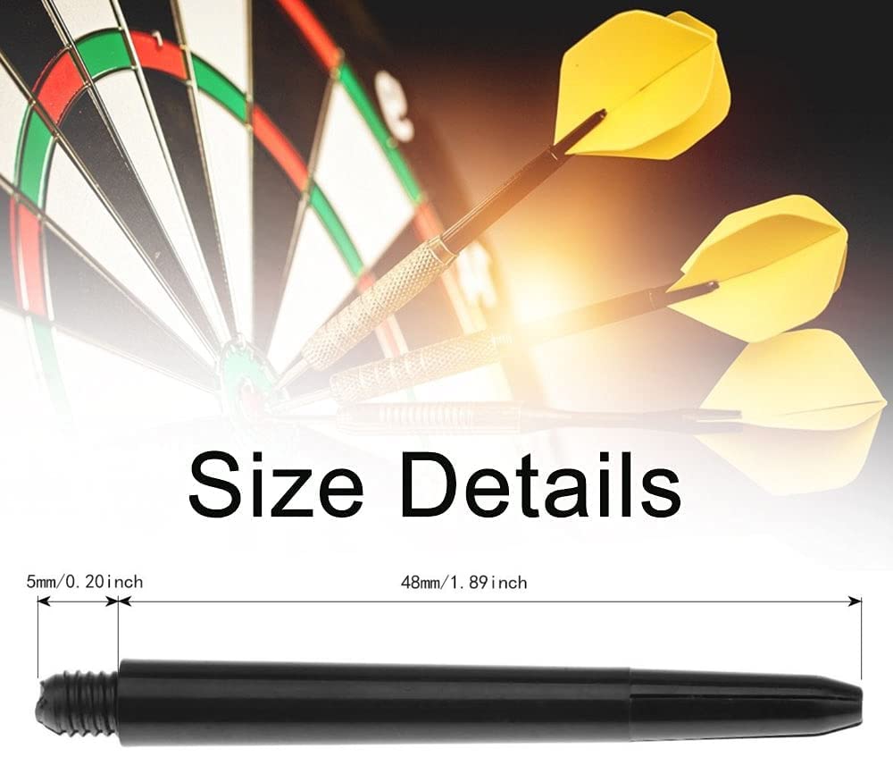 100 Piezas Ejes de Dardos Nylon, Accesorios Dardos, Cañas para Dardos, Varilla de Dardo de Rosca Estándar 2BA, para Dardos de Plastico Profesionales Accesorios de Dardos para Lanzar Dardos