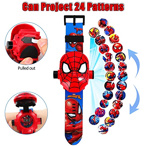 Adjustable Spider Led Mask Set, Spider Web Shooters Game For Kids Realistically Reproducing Movie Scenes. Suitable For Halloween Costume, Birthday Gifts, Role -Playing #TOP4