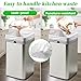 ALLCLEANbags Trash Bags 15 Gallon Tall Kitchen Drawstring Garbage Bags,Fit 13-15 Gal Bins,Extra Strong&Leak-Proof,Unscented&Recyclable Trash Can Liners for Home Office Industrial Bathroom Garden Lawn