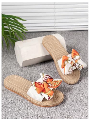 Image of Verdusa Women's Summer Sandals Bow Open Toe Slides Slip On Flats