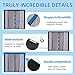 ZATOOTO Van Bug Screen Curtain Magnetic Rear Door Screen for Camping, RV Door Bug Net Center Magstripe Closure Universal for Ford Transit RAM Promaster High Roof Campervans, 79