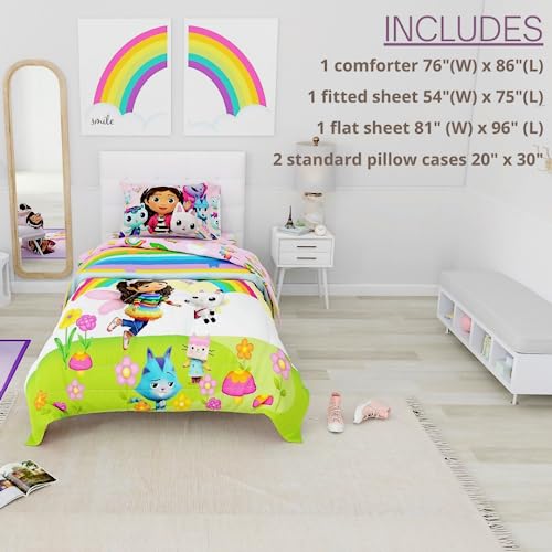 image for Franco DreamWorks Gabby's Dollhouse Cakey, Mercat and Pandy Kids Beddi