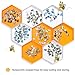 Becko US Stackable Puzzle Sorting Trays Jigsaw Sorters with Lid Puzzle Accessory for Puzzles Up to 1500 Pieces, 8 Hexagonal Trays in White & Orange