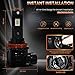 Aukee H11 LED Headlight Bulb, H8 H9 12000Lm 6000K 60W Extremely Bright All-in-One Conversion Kit