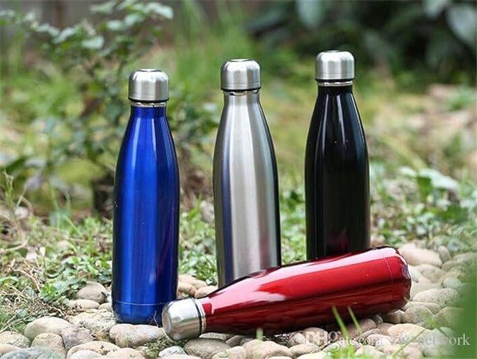 TRIBBO Stainless Steel Double Walled Vacuum Flask/Water Bottle, 24 Hours Hot and Cold, 500 ml, Multicolor (Steel,500 ML) (B0CSG4VHHN) Amazon Price History, Amazon Price Tracker