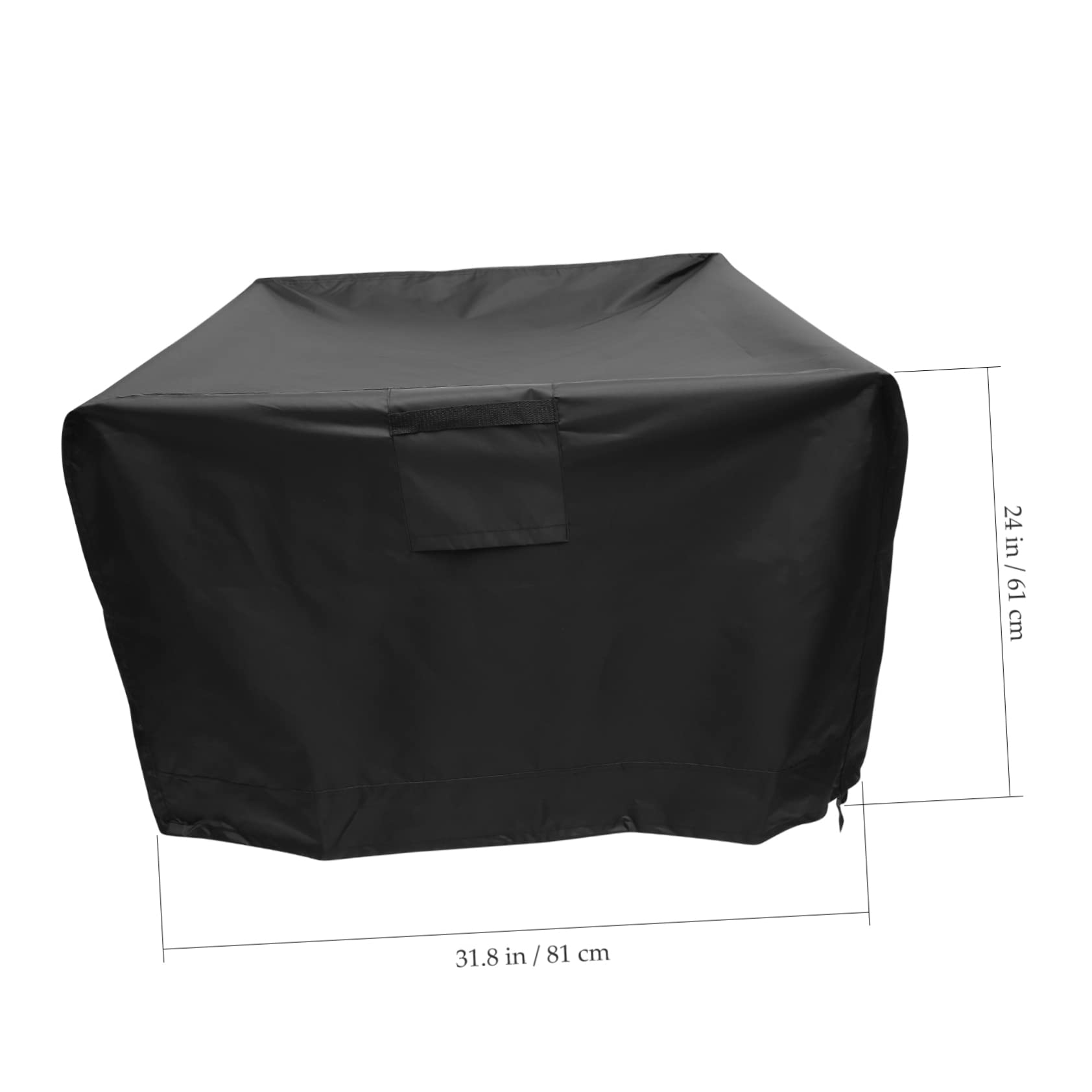 Toyvian Copertura Copri Bbq Resistente per Barbecue da Esterno Nero Oxford 420d Protezione UV e Installazione Semplice per Giardino e Terrazzo