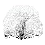 PAMINGONO 100pcs Invisible Elastic Hair Nets for Food Service Black Mesh Caps Soft and Comfortable for All-day Use for Dancers Chefs and Healthcare Workers