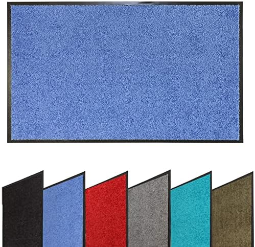 FB FunkyBuys Dirt Trapper Mat - Non Slip Mats for Indoor and Outdoor, Washable Barrier Door Mat for Front Door Carpet and Floor Mat, Absorbent Entrance Mat (Brown, 40 X 60)