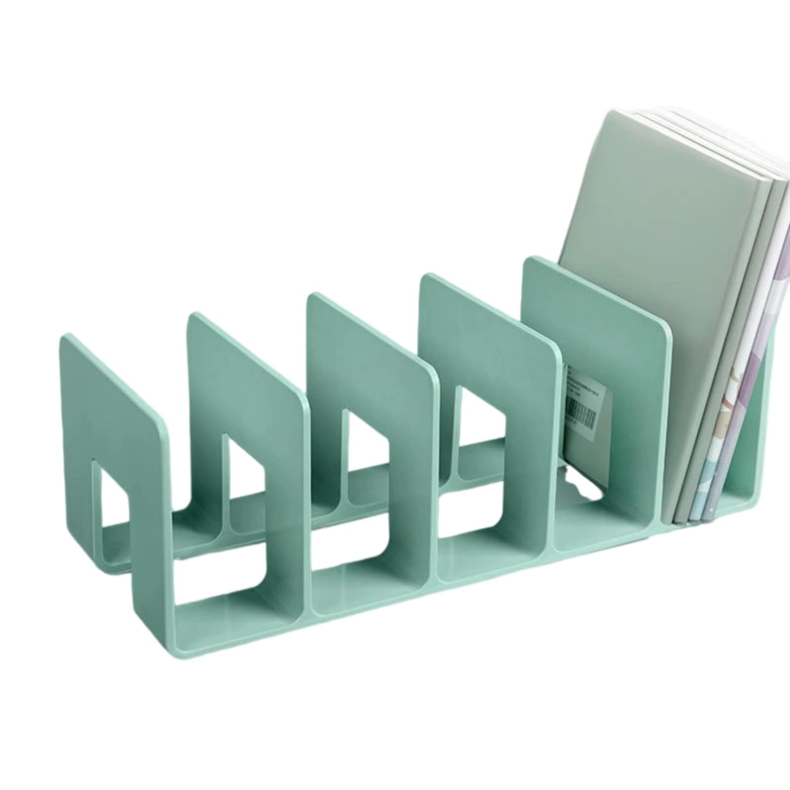 Practical Bookends Acrylic File Sorter Book Storage Stand Reading Shelf Book End for Library Bedroom Acrylic