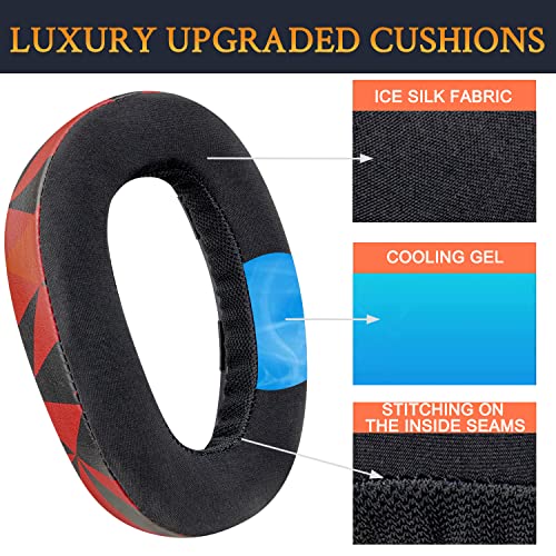 SOULWIT Cooling Gel Earpads Replacement for Sennheiser GSP500, GSP550, GSP600, GSP 670 Gaming Headset - Image 4