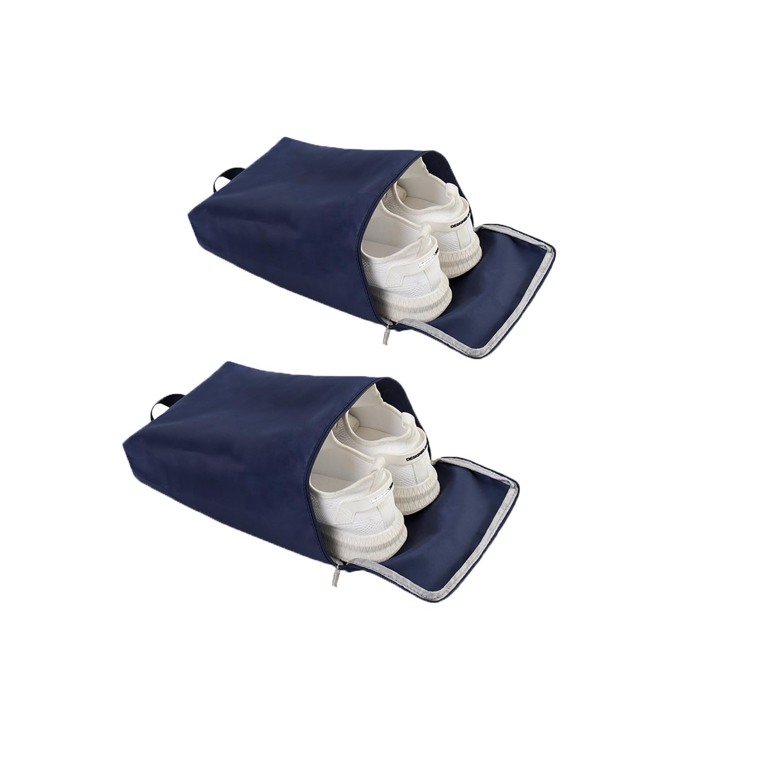 NALACALTravel Shoe Bags, Water Resistant Travel Shoe Bags, Portable Shoe Bag Used As for Storage or Shoe Travel Bag, Shoe Storage Organizer Shoe Pouch with Zipper, Men and Women Vacation Travel (2Pcs)