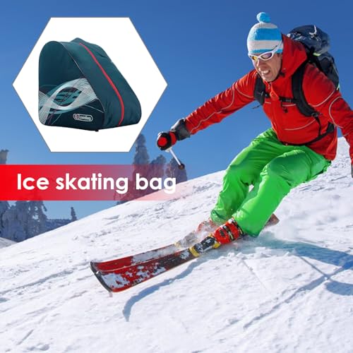 Bolsa de patinação no gelo, Bolsa de patinação, Mochila Rollerskate respirável com alças ajustáveis
