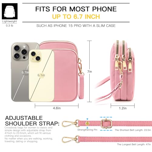 Image of YINHEXI Small Crossbody Bags for Women, Mini Cell Phone Wallet Purse, Shoulder Bag for Women and Men