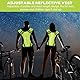 PXARMYYXGS 2 STK Reflektierende Weste, Auto-Warnwesten Auto, Reflektierende Laufweste Herren Damen Reflektoren Sicherheitswesten für Fahrradweste Radfahren Gehen Joggen Laufen zubehör Leuchtweste