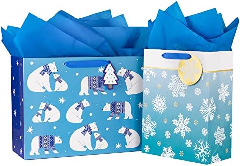 Loveinside Medium Size Gift Bags-Coloful Marble Pattern Gift Bag With Tissue Paper For Shopping,Parties,Wedding, Baby Shower, Craf - 4 Pack - 18 X 23 X 10 cm