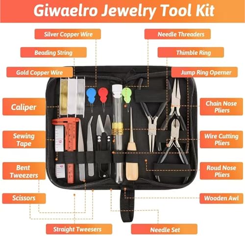 Giwaelro Jewelry Making Kit with Magnifier
