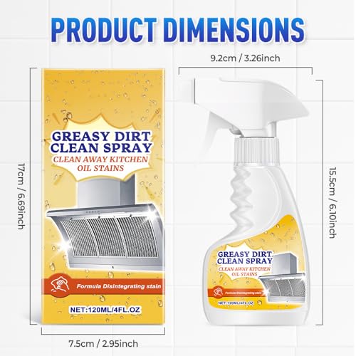 Image of ROWPOZ Multifunctional Powerful Kitchen Foam Cleaner, Upgrade Kitchen Degreaser Heavy-Duty Grease Remover for Stove, Fast-Acting All-Purpose Cleaner for Bathroom (3)