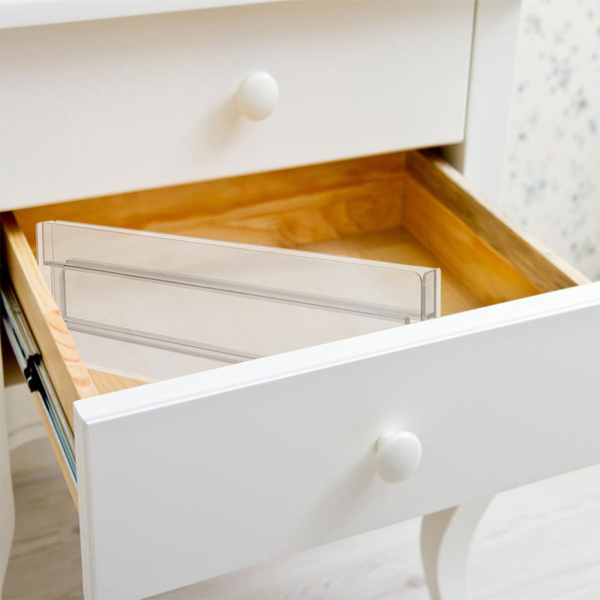 PRETYZOOM 8 Stück Verstellbare Schubladenteiler aus Ps für Kleidung Socken und 27,5-52cm für Schlafzimmer und Schrank