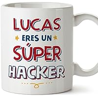 MUGFFINS Tazas Personalizadas para HACKER hombre - En Español -