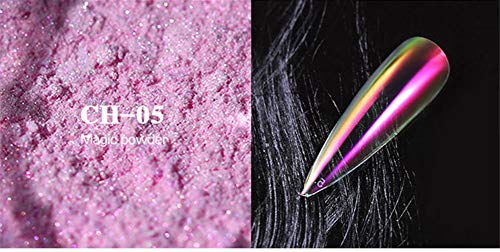 Shogpon Nagel Glitzer Super Glänzend Spiegel Chrom Glitter Funkeln Zauber Nagelpuder Maniküre Nail Art Dekoration… – Bild 4