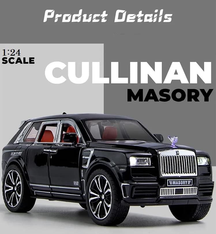 Image of Invite Enterprise 1:24 Rolls Royce Cullinan Masory Toy Car Metal Pull Back Diecast Car With Openable Door And Sound Light, Gifts Toys For Kids? Black-Color ?