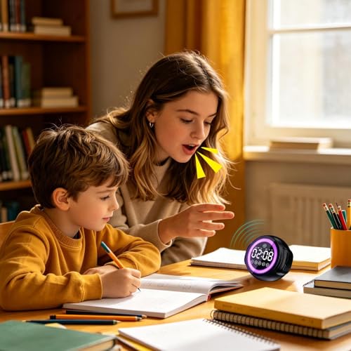 Relojes inteligentes para dormitorio que reducen el estrés con luz RGB y música 7
