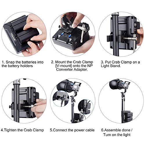 Batteriehalter für Sokani X60 V2 LED-Videoleuchte , Sokani X60 RGB LED-Videoleuchte (Batteriehalter für Sokani X60) – Bild 6